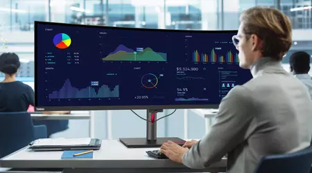 Lenovo ThinkVision P49w-30: Un monitor curvo da 49 pollici con frequenza di aggiornamento di 160 Hz e un prezzo di 1900 dollari