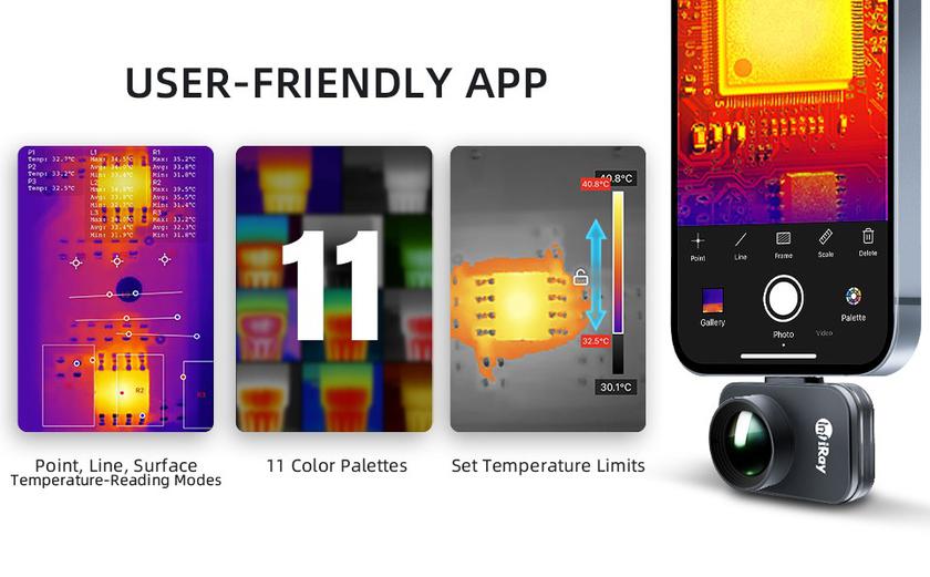 Telecamera termica per smartphone InfiRay (Xinfrared) P2 Pro