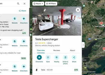 Disponibilità del Supercharger Tesla ora visualizzata ...