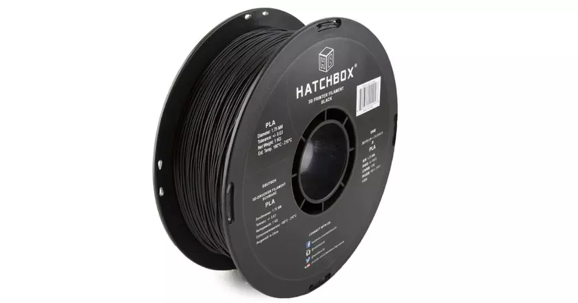 HATCHBOX Nero filamento PLA per statuette