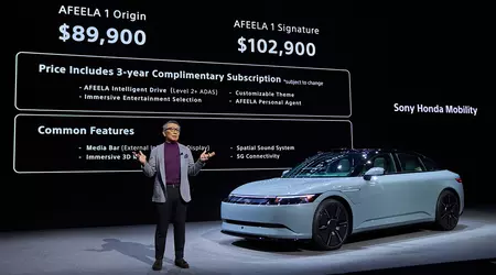L'auto elettrica Sony Honda Afeela 1 ha un prezzo di 89.900 dollari. La prenotazione online è aperta in California