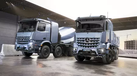 Mercedes-Benz ha presentato l'autocarro elettrico eArocs 400, una betoniera e un ribaltabile a emissioni zero.