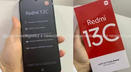 Redmi 13C 4G in colore verde, con tripla fotocamera e display da 6,71 pollici è emerso in foto