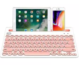 Tastiera ricaricabile Bluetooth con supporto integrato