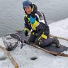 Testing Galaxy S23 Ultra in an icy river