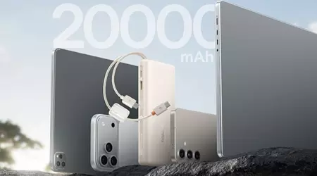 Baseus lancia il compatto EnerFill FC41 Power Bank fuori dalla Cina con una capacità di 20.000 mAh, dotato di due cavi integrati e fino a 100W di potenza