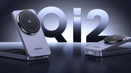 UGREEN ha presentato la stazione magnetica 2-in-1 MagFlow Qi2 per gli utenti di iPhone e AirPods.