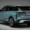 Miniatura di Jaecoo 7 PHEV vista posteriore tre quarti