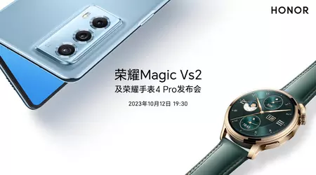 È ufficiale: l'Honor Magic Vs 2 e l'Honor Watch 4 Pro saranno presentati il 12 ottobre
