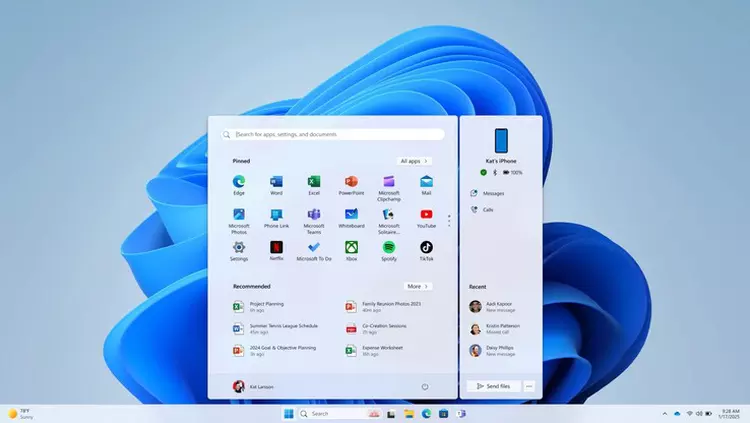 Windows 11 consente di integrare l'iPhone ...