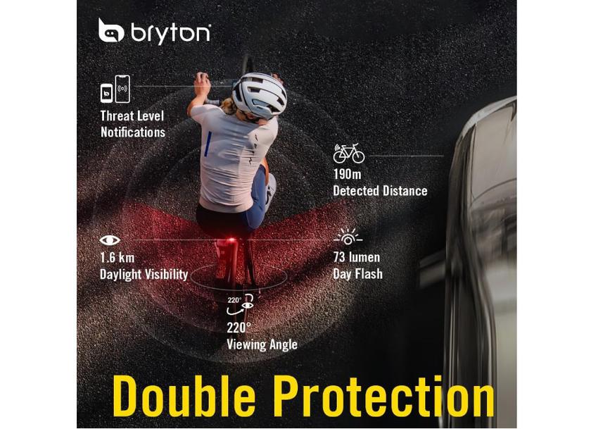 Radar posteriore per bicicletta intelligente Bryton Gardia R300L