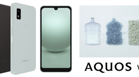 Sharp presenta lo smartphone Aquos Wish 3 con protezione IP67 ricavato da una bottiglia