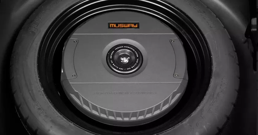 Musway MW1000A subwoofer per pneumatico di scorta