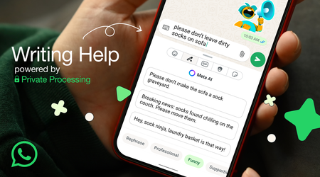 WhatsApp aggiunge la parafrasi dei messaggi scritti potenziata dall'AI
