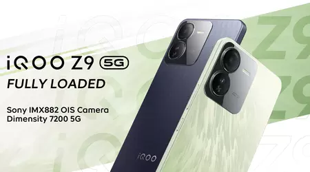 iQOO Z9 5G: display AMOLED a 120Hz, chip MediaTek Dimensity 7200, protezione IP54 e batteria da 5000mAh con ricarica da 44W per 240 dollari