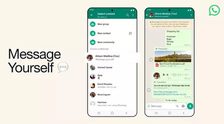Come Telegram e Viber: WhatsApp ha Message Yourself, che consente di salvare link, note e file nell'app.