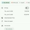 L'interfaccia del calendario di Google aggiornato