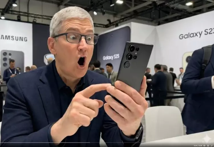 Tim Cook elogia il Samsung Galaxy ...