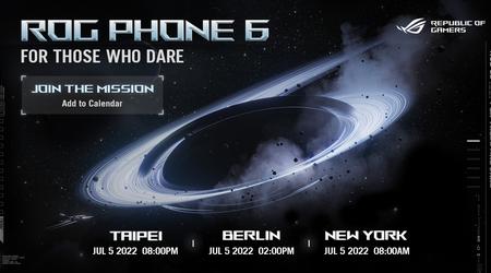 ASUS ROG Phone 6 verrà lanciato il 5 luglio