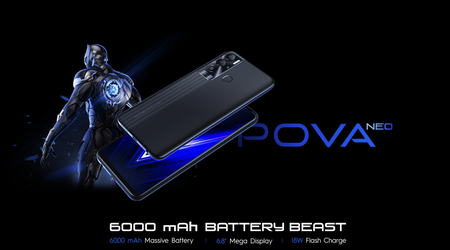 Tecno Pova Neo: smartphone economico con batteria da 6000 mAh, schermo da 6,8 pollici e doppia fotocamera