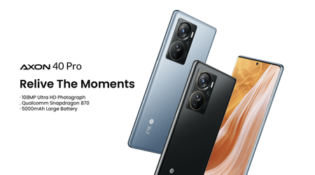 ZTE Axon 40 Pro con chip Snapdragon 870, schermo AMOLED a 144 Hz e fotocamera da 108 MP diventa globale
