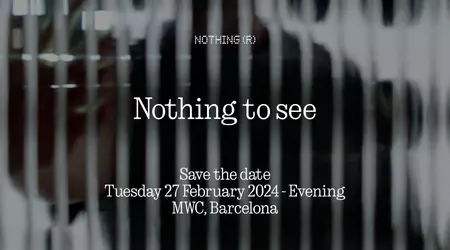 Nothing terrà una presentazione il 27 febbraio nell'ambito di MWC 2024