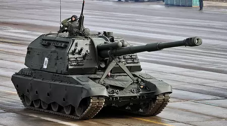 Le forze di difesa hanno distrutto un obice semovente russo 2S19M2 Msta-SM2 aggiornato.