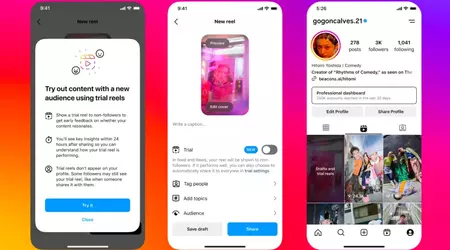 Instagram lancia le "bobine di prova" che non saranno viste dai follower