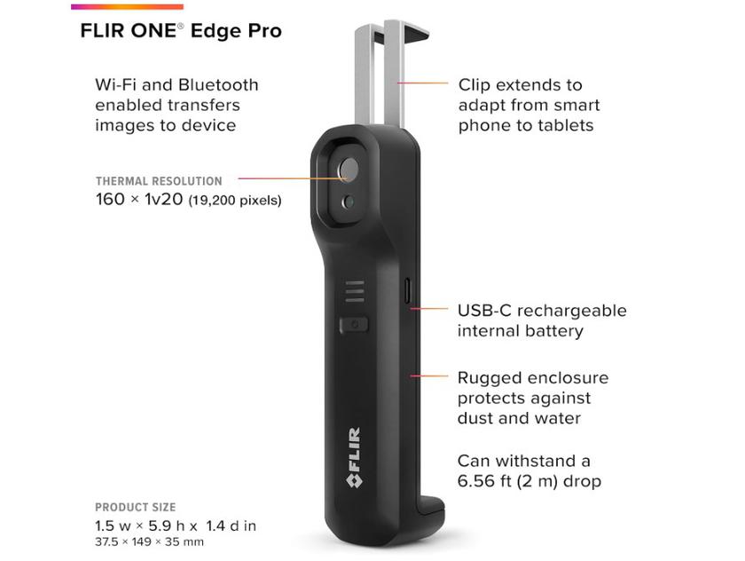FLIR ONE Edge Pro per la visione termica mobile