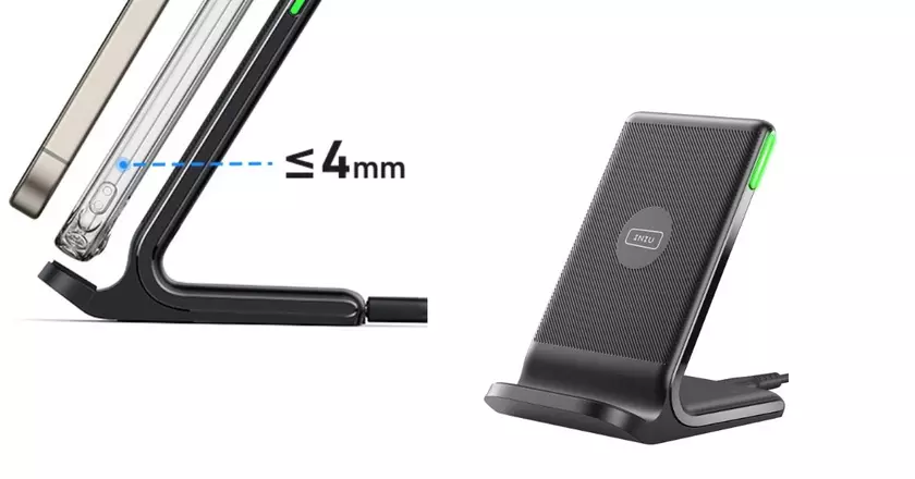 Caricabatterie wireless INIU 15W per otterbox defender
