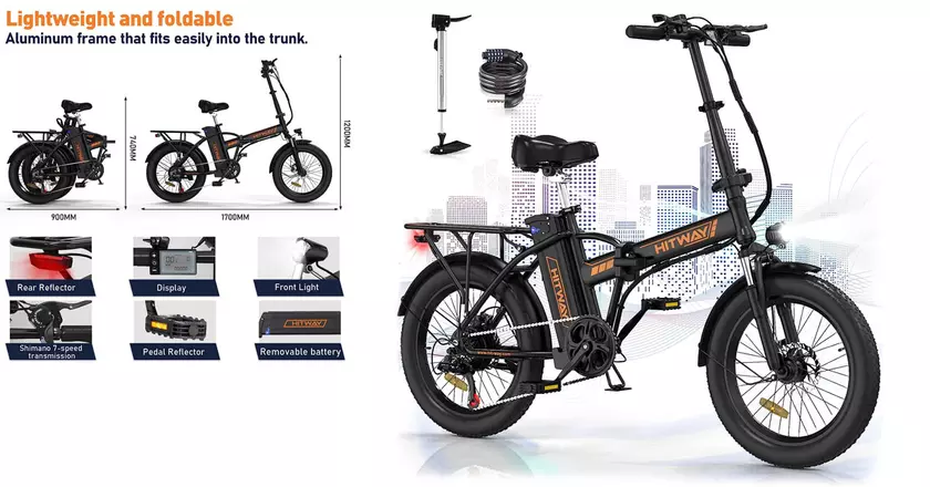 HITWAY migliore e-bike per la consegna di cibo