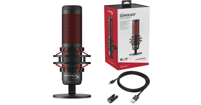 HyperX QuadCast miglior microfono a condensatore per lo streaming