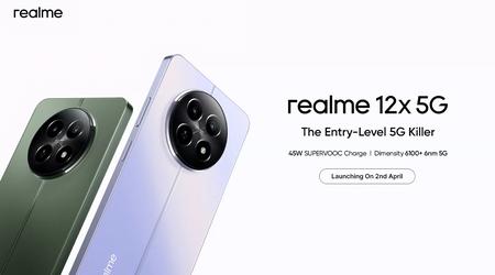È ufficiale: il realme 12x 5G debutterà fuori dalla Cina il 2 aprile