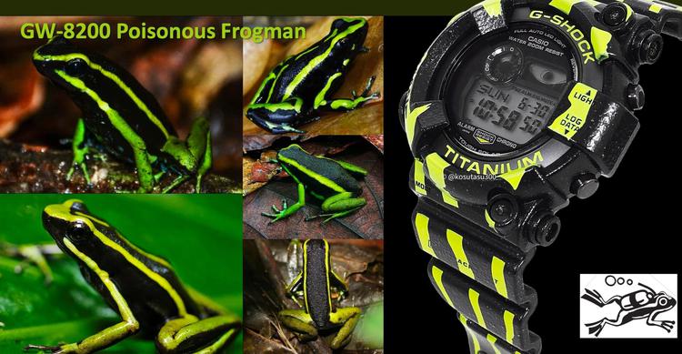 Orologi Casio Frogman GW-8200TPF Poison Dart ...