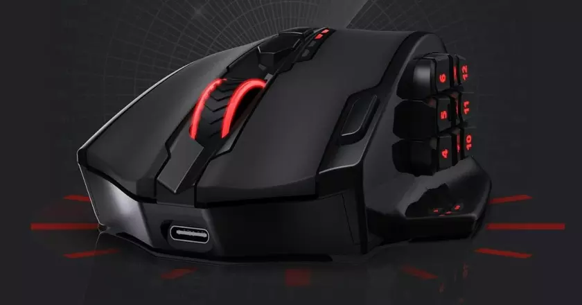 mouse Bluetooth per gamer Redragon M913 Impact Elite