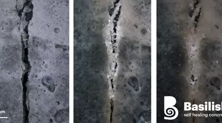 Negli Stati Uniti è stato commissionato un calcestruzzo autorigenerante che sigilla le crepe con l'aiuto dei batteri
