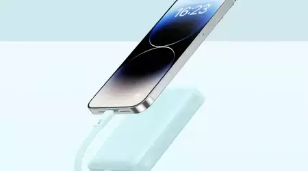 Baseus ha presentato una batteria da 10.000mAh con cavo integrato e ricarica wireless