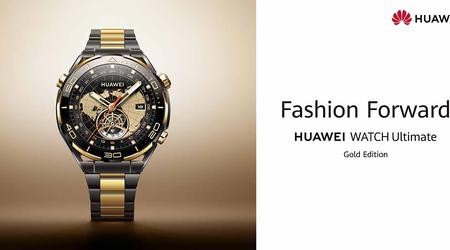 Huawei Watch Ultimate Gold Edition: smartwatch con elementi della cassa in oro, vetro zaffiro e bracciale in titanio a 2999 euro