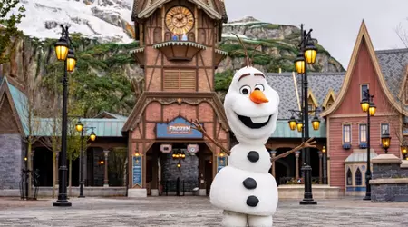 Disney ha introdotto Olaf - un animatronic divertente che può essere trovato a Disneyland Paris e Hong Kong