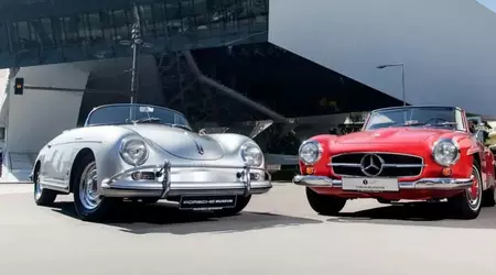BMW e Porsche hanno congratulato Mercedes-Benz per il suo 140° anniversario