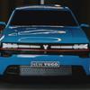 Un modello del nuovo Yugo all'evento Car Design