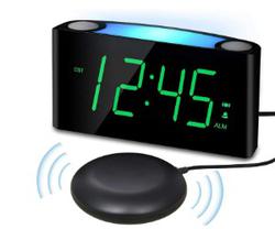 Sveglia vibrante extra forte Mesqool con scuotitore da letto per chi ha il sonno pesante