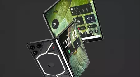 Il designer ha immaginato uno smartphone pieghevole Nothing Fold (1) con una cerniera originale e tre fotocamere