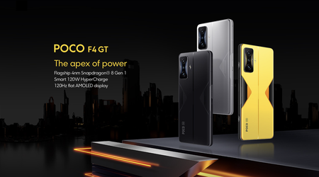 POCO F4 GT: smartphone da gaming con chip Snapdragon 8 Gen 1 e ricarica da 120W a 500 euro