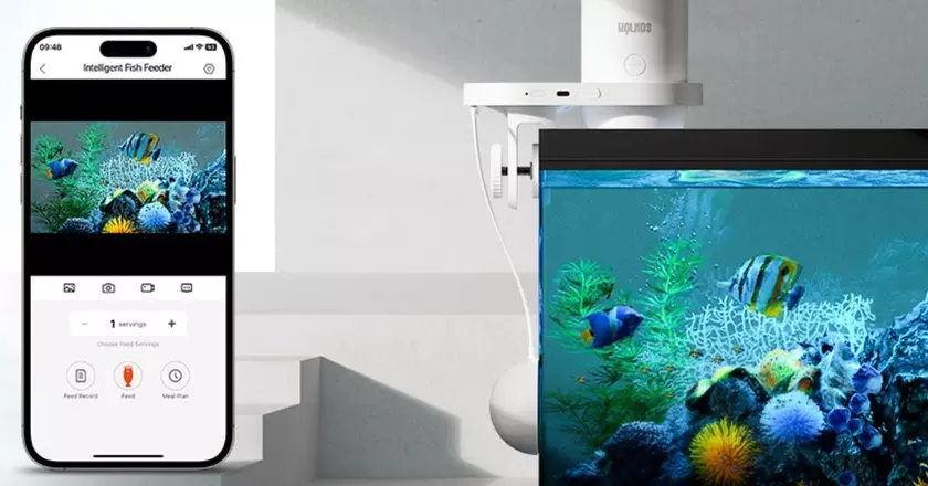 Alimentatore automatico per pesci Wolmds wifi