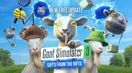 Ci saranno altre follie di capre: è stato rilasciato un importante aggiornamento gratuito Gifts from the Rifts per Goat Simulator 3.