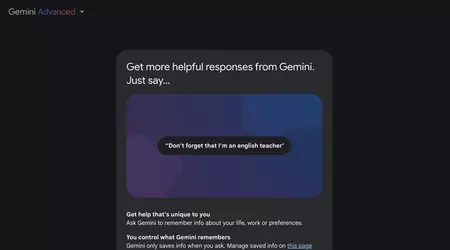 Gemini Advanced ora ricorda le preferenze dell'utente