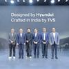 Concetto di auto elettrica a quattro ruote di Hyundai