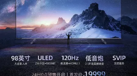 Hisense svela la TV 4K da 98" per $ 3.455