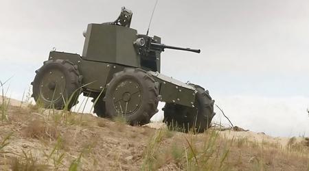  L'Ucraina ha presentato il robot d'assalto "Lyut", dotato di mitragliatrice per carri armati, telecamera a 360° e armi di piccolo calibro.